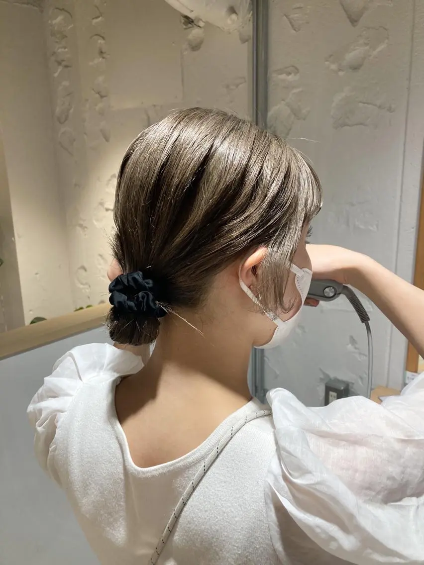 ミディアム 盛れる透明感カラー・ momokaのヘアスタイル