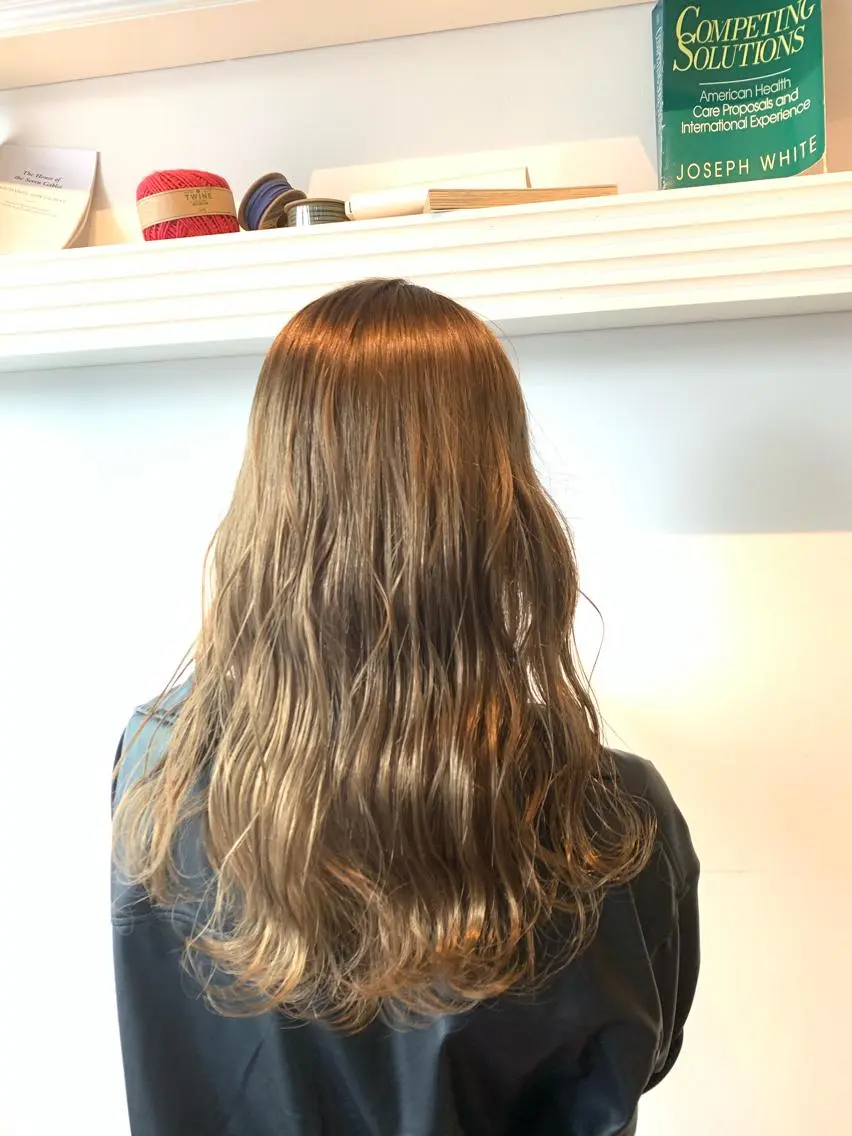 セミロング ヘアカラー トリートメント ヘッドスパ ヘアセット 大宮/山口 竣也のヘアスタイル