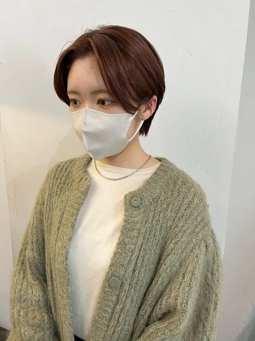 ショート カラー ハンサムショート ショートヘア カット トリートメント 千葉 郁也のヘアスタイル