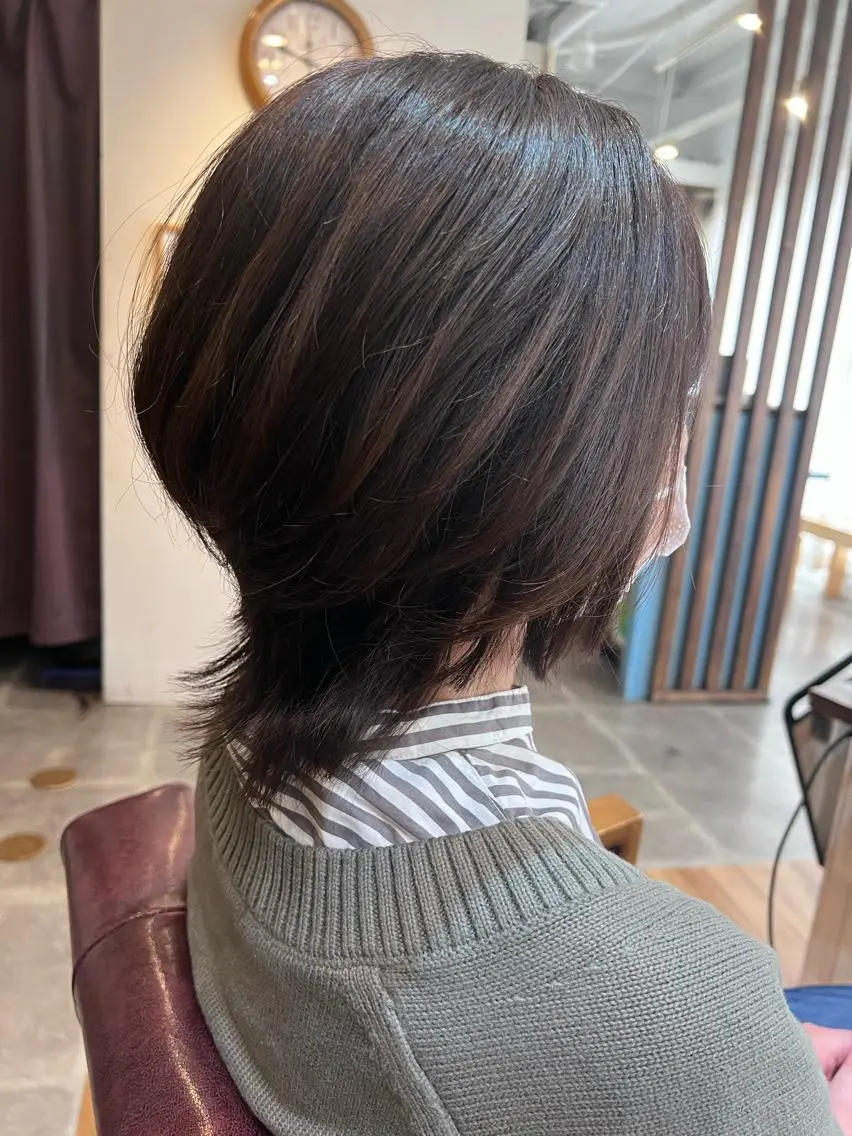 ショート カラー カット ヘアカラー トリートメント Cecilhair なんば店    岩川のヘアスタイル