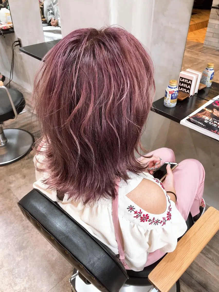 ミディアム カラー 中村 優志のヘアスタイル