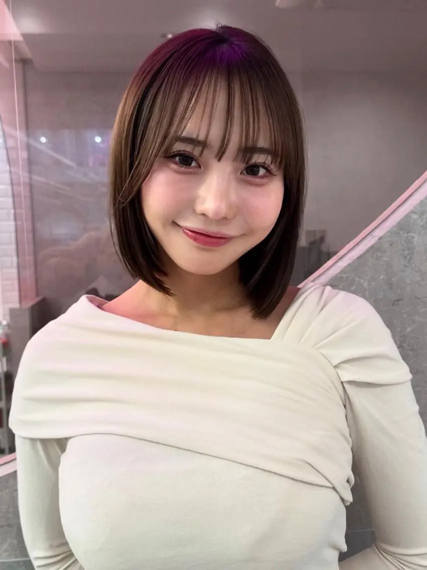 ロング 縮毛矯正 トリートメント 低ダメージカラー Yoshidaのヘアスタイル