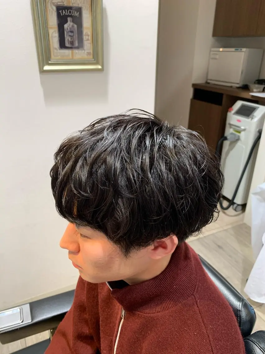 パーマ メンズ メンズパーマ カット パーマ 鵜飼 真伍のヘアスタイル