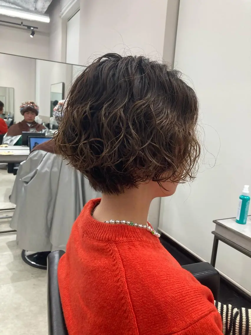 ショート パーマ 大西将司 | スパイラルパーマのヘアスタイル
