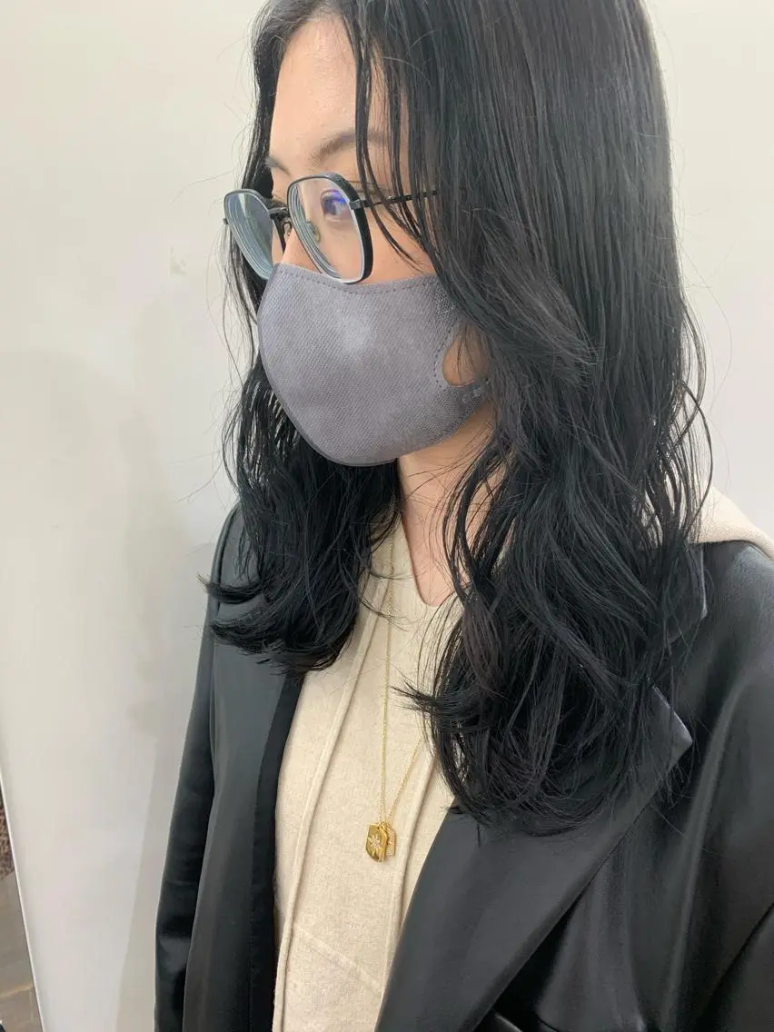 ロング カラー パーマ デジタルパーマ🫧 韓国風ヘア🫧サクラのヘアスタイル