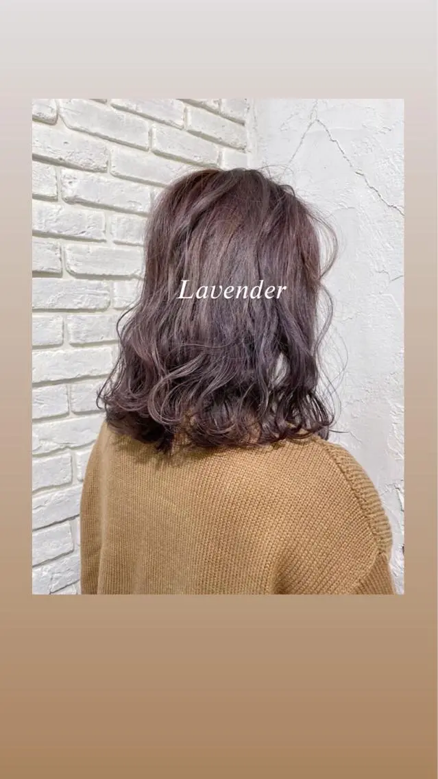 セミロング カラー ブリーチ グレージュ イルミナカラー ラベンダーカラー ラベンダーグレージュ レイヤーカット🪽 MARINA🦩のヘアスタイル