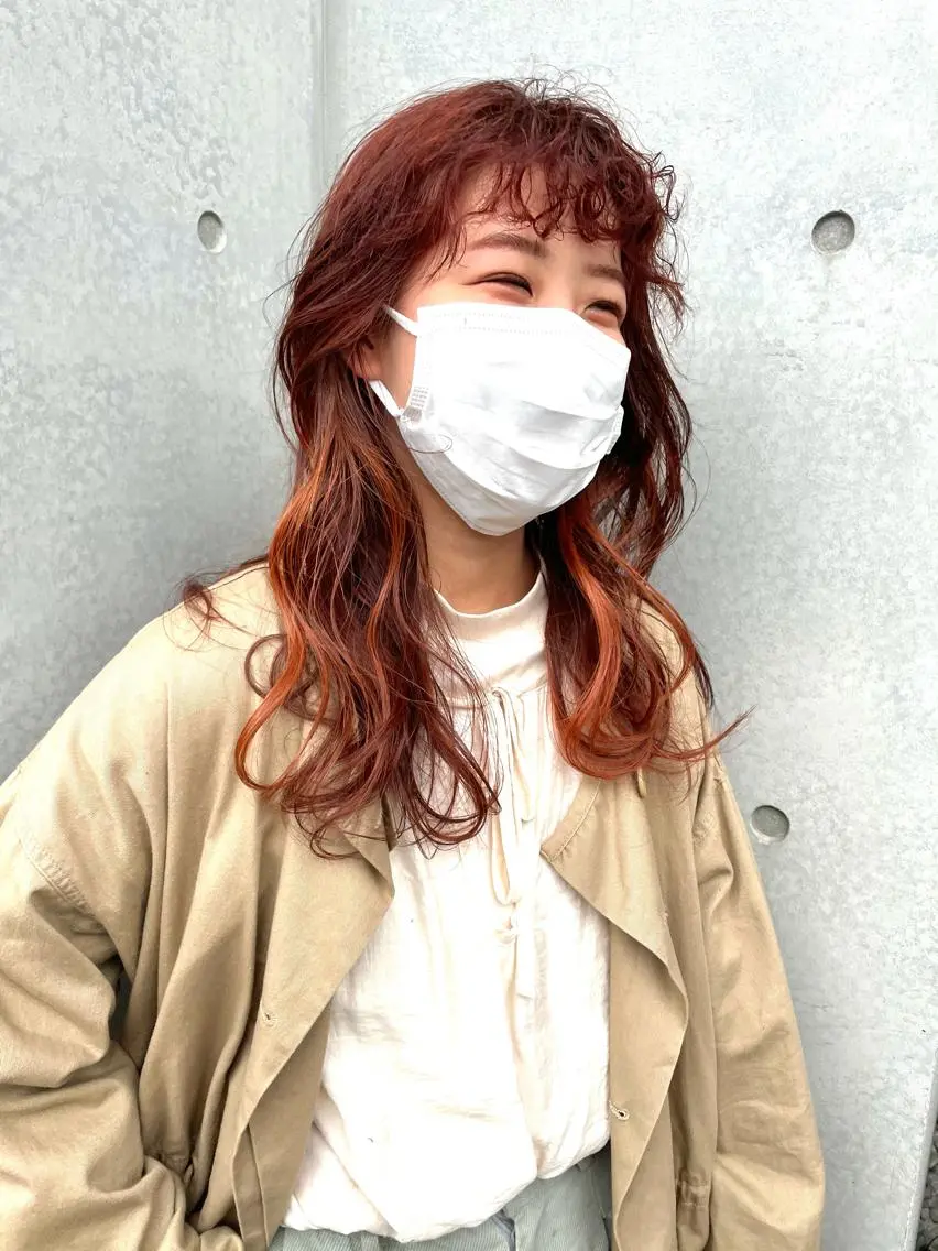 ロング カラー 東 みのりのヘアスタイル