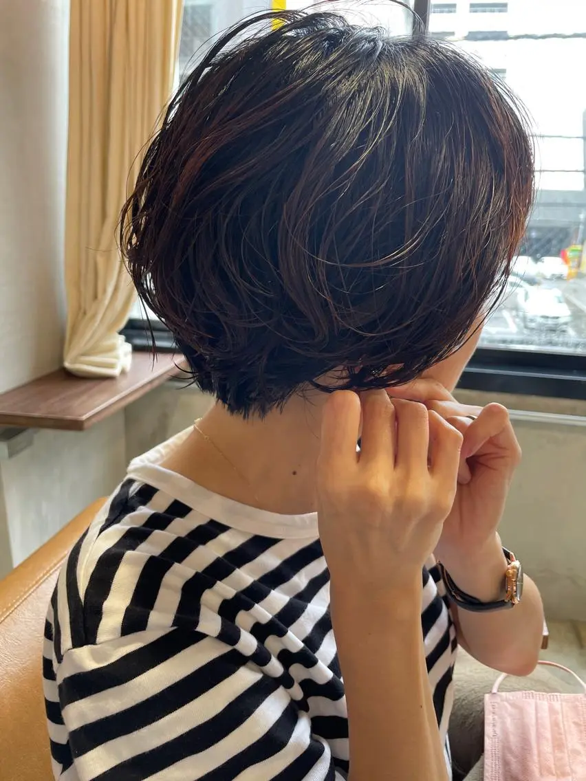 ショート カット パーマ トリートメント ayane⭐️ボブ・ ショート・パーマのヘアスタイル
