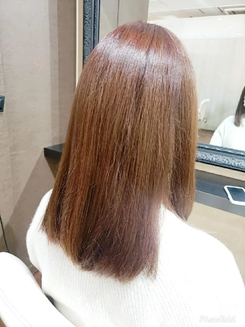 ミディアム カラー トリートメント カット ヘアカラー トリートメント 平田 久恵のヘアスタイル