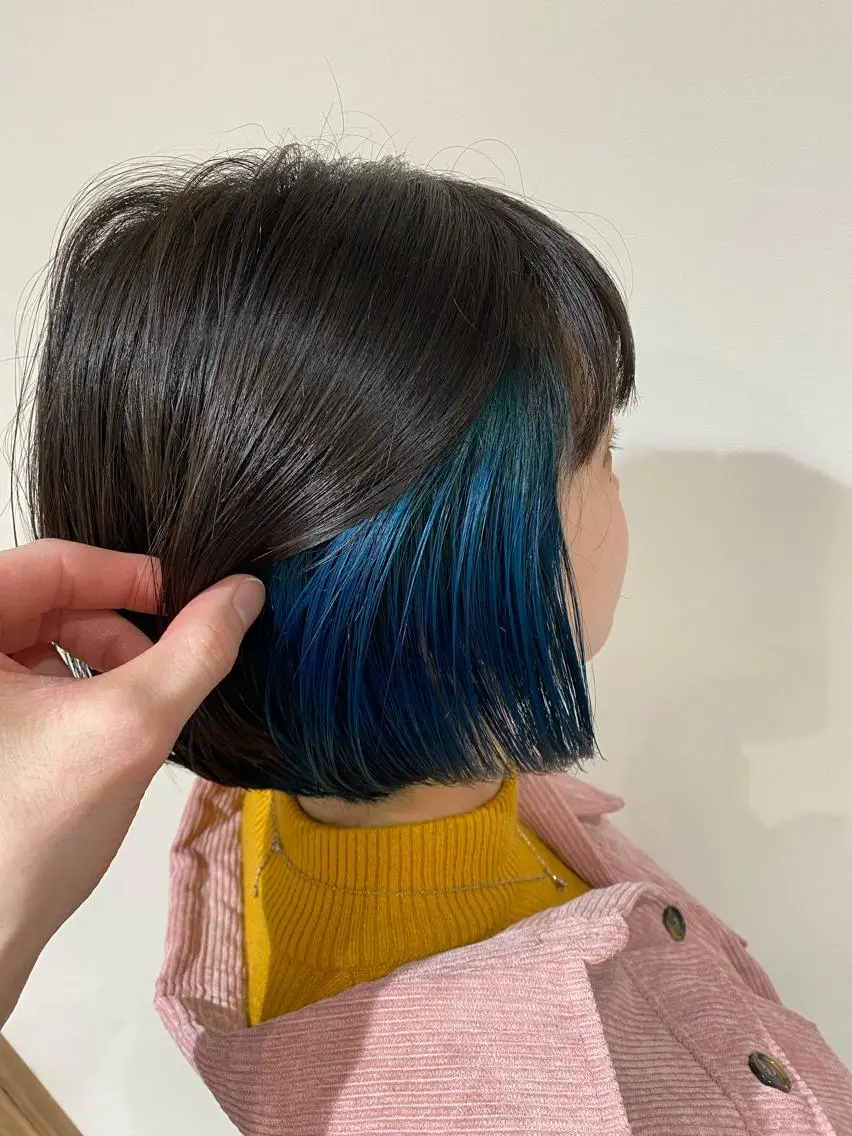 ショート カラー 髪質改善カラー韓国風 レイヤーtudaのヘアスタイル