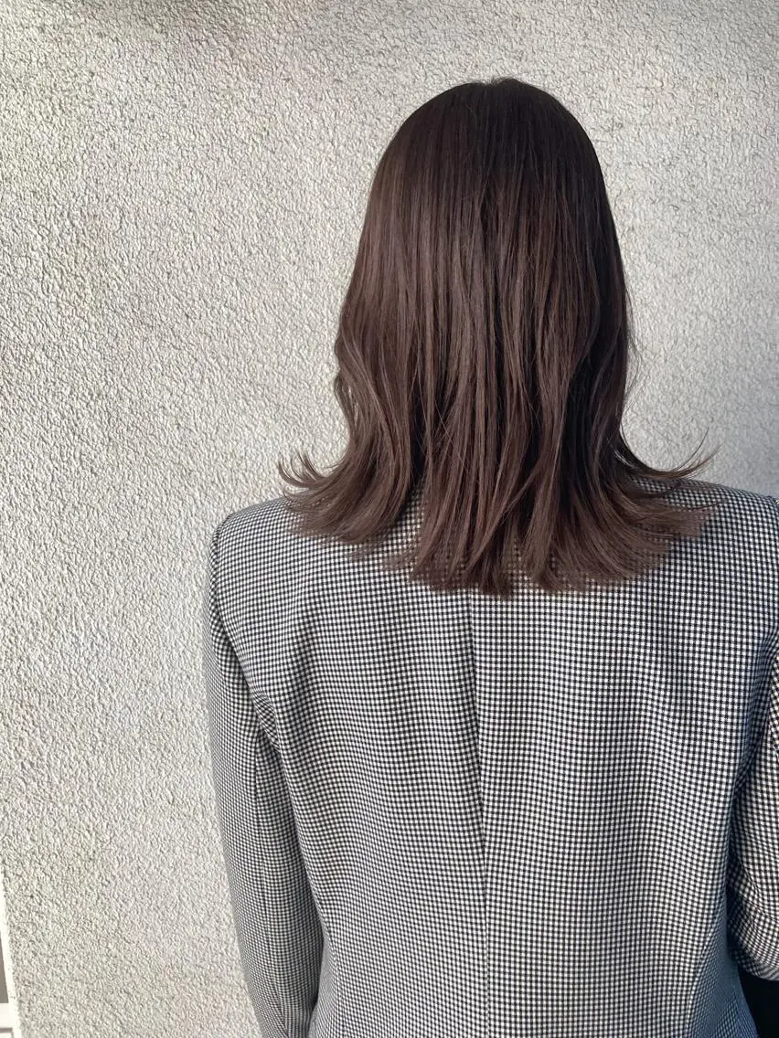 ミディアム カラー ベージュカラー カット ヘアカラー トリートメント お洒落ベージュ🤎 代官山shibukiのヘアスタイル