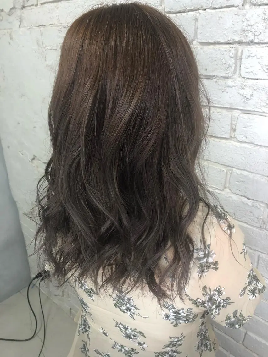 セミロング セミロングパーマ 透明感カラー/メンズ 特化kazumaのヘアスタイル