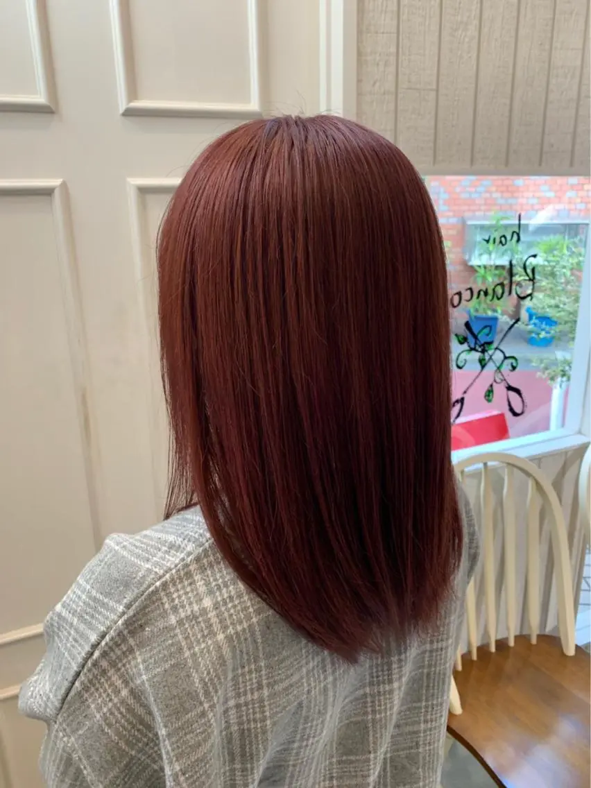 ミディアム カラー ピンクカラー バイオレットカラー 🫟Blanco🫟 Color&Careのヘアスタイル