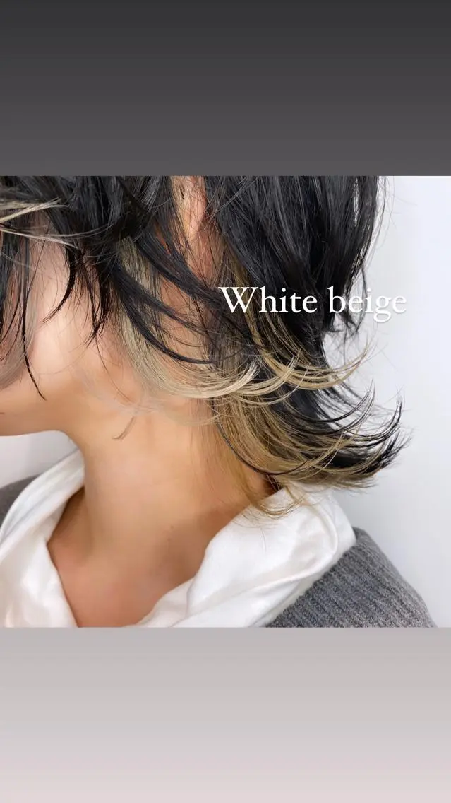 ショート カラー デザインカラーウルフ 宙也のヘアスタイル