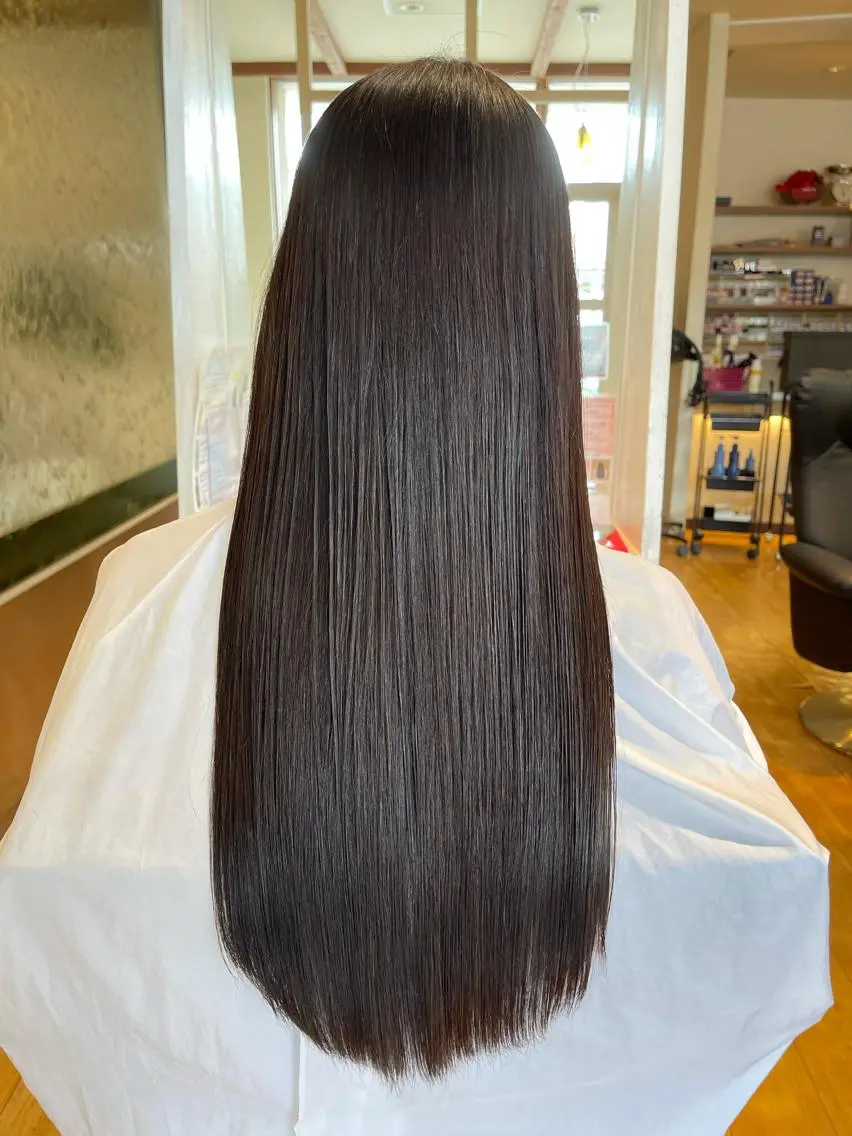 ロング 縮毛矯正 トリートメント 梶谷 和希のヘアスタイル