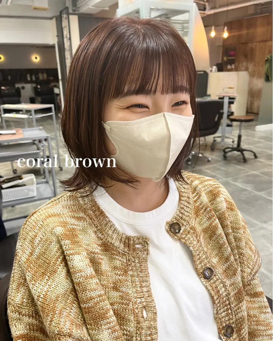 ショート カラー ヘアアレンジ 透明感カラー ボブ 眠れるヘッドスパ✨ chacoのヘアスタイル