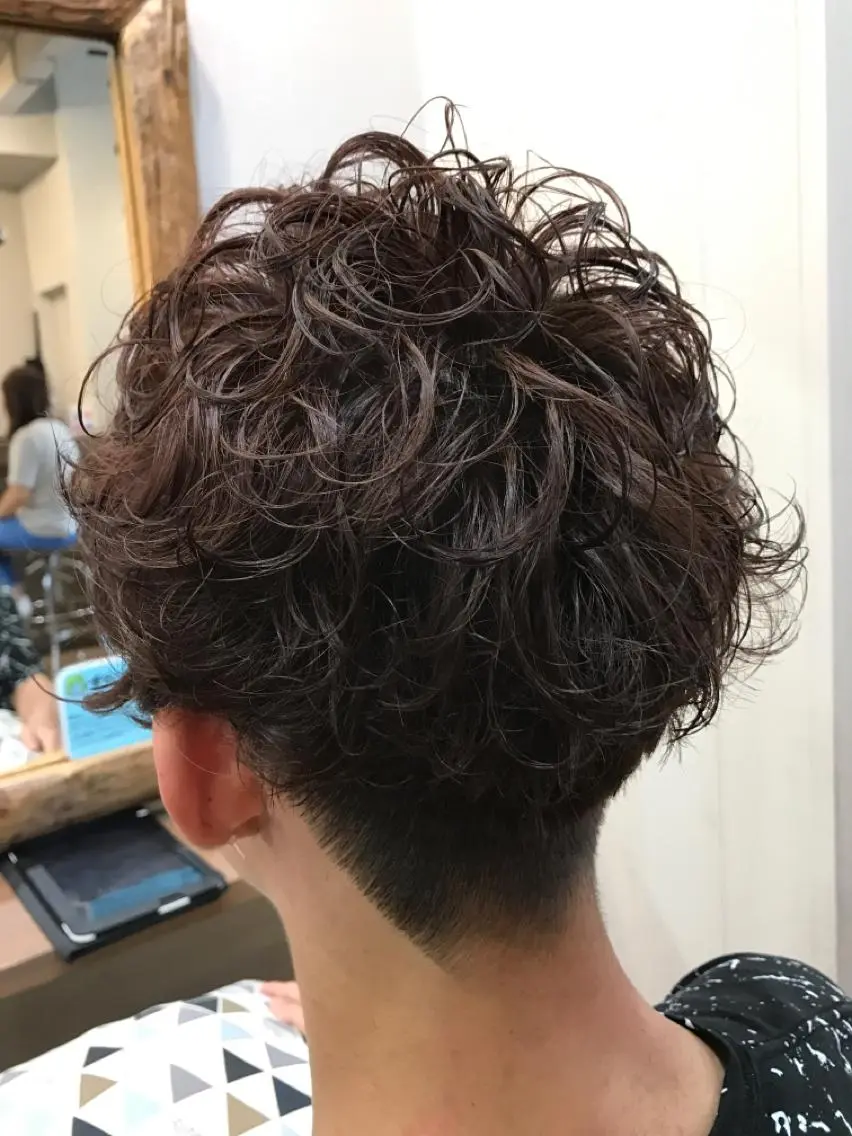 パーマ メンズ カット パーマ こじま しょういちのヘアスタイル