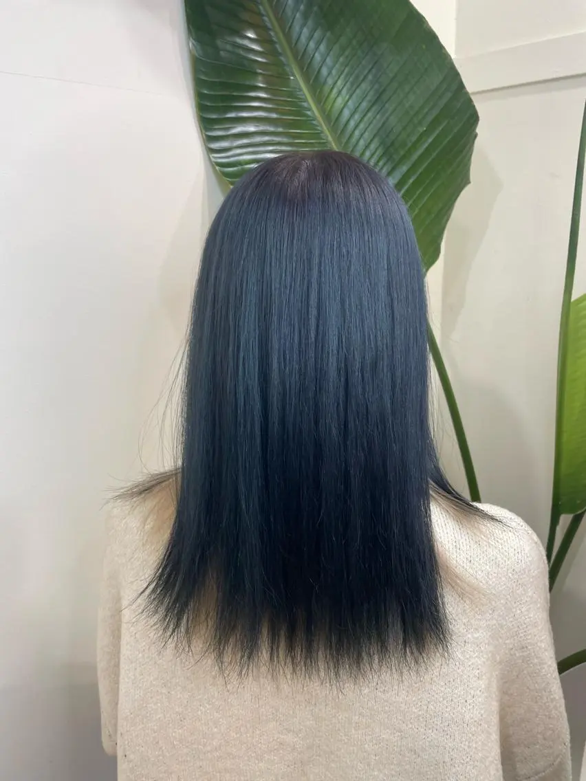 セミロング カラー シールエクステ セミロングパーマ バレイヤージュ ブリーチ ケアブリーチ カット ヘアカラー WEST OLAND加藤圭介のヘアスタイル