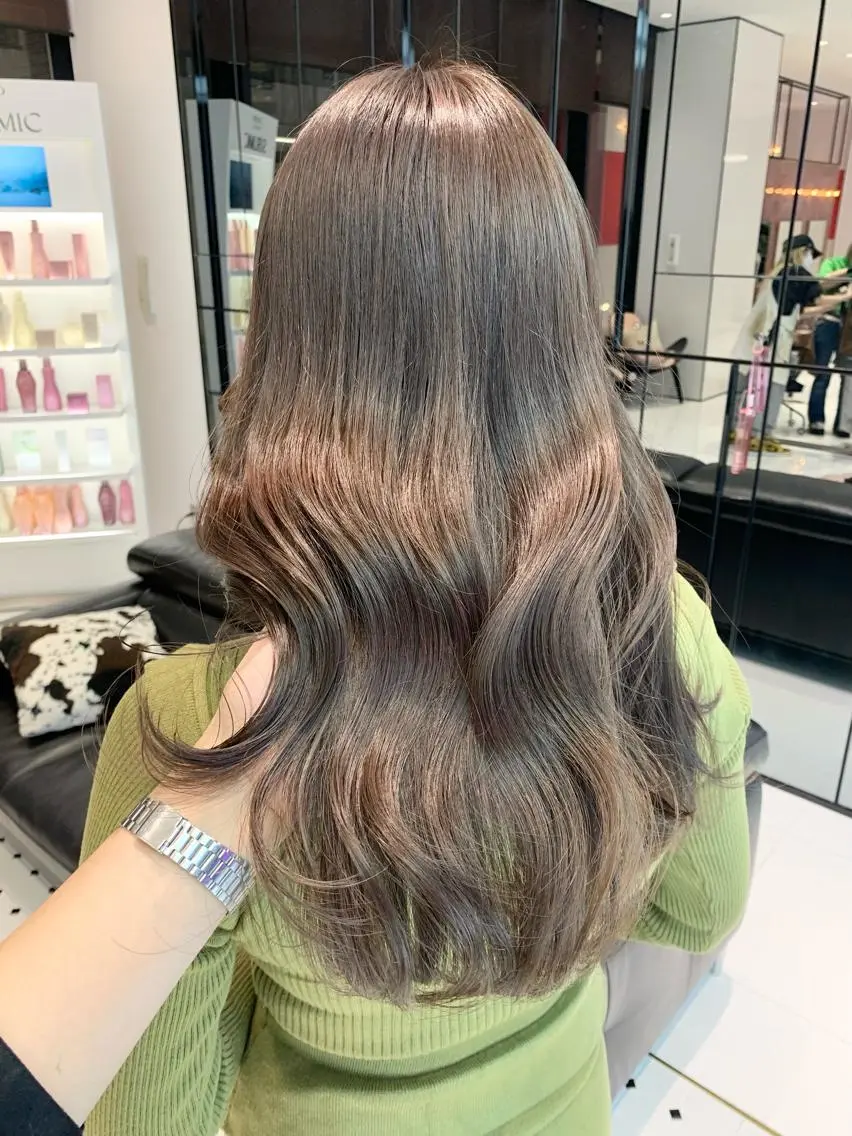 セミロング カラー ベージュカラー ハッシュカット /MANAMIのヘアスタイル