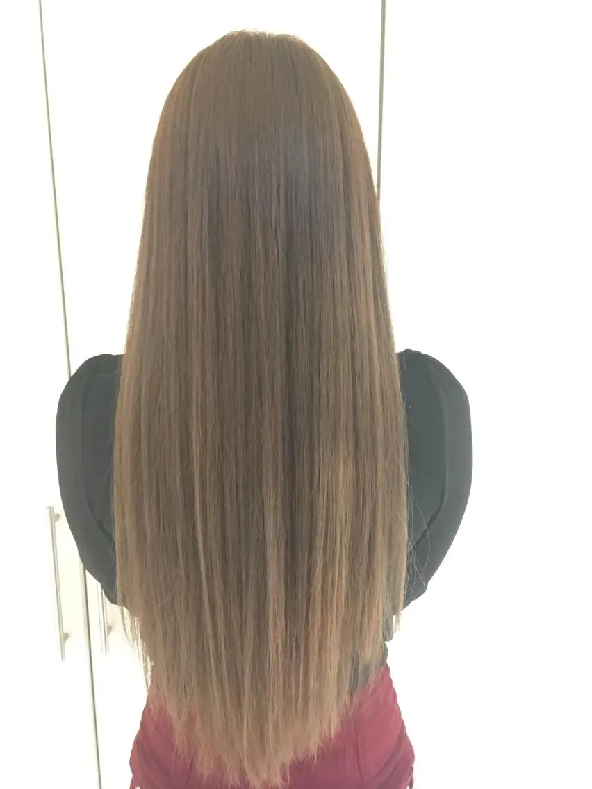 ロング カラー ブルーカラー ブルージュ ハイトーンカラー 傷んだ髪をサラサラに 曲がる縮毛矯正◎高岡のヘアスタイル