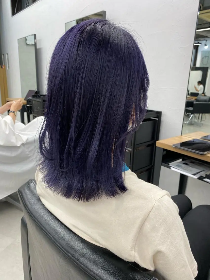 ミディアム カラー ヘアアレンジ ブリーチダブルカラー ハイライト/山本喜熙のヘアスタイル