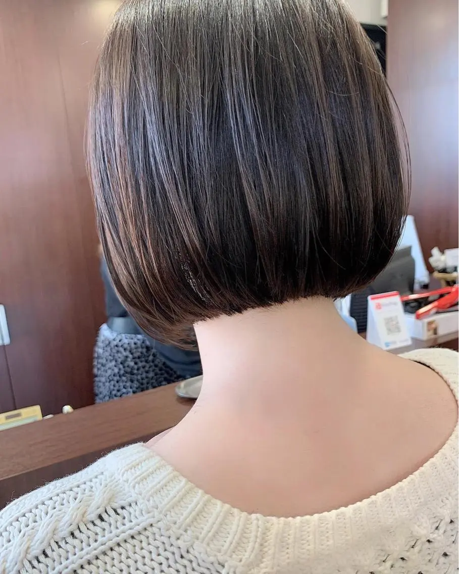 ショート 縮毛矯正/ショート/ レイヤー/畑中正敏のヘアスタイル