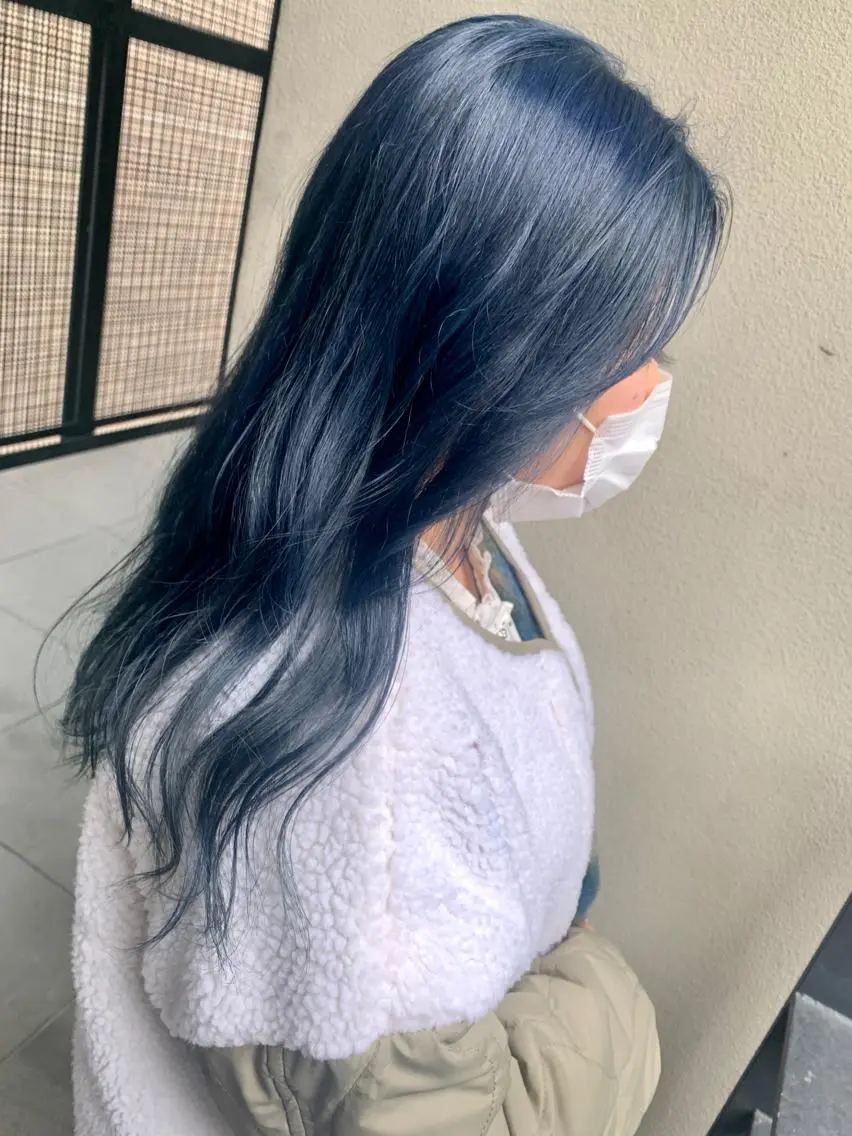 ロング ヘアカラー トリートメント 大内 志穂のヘアスタイル