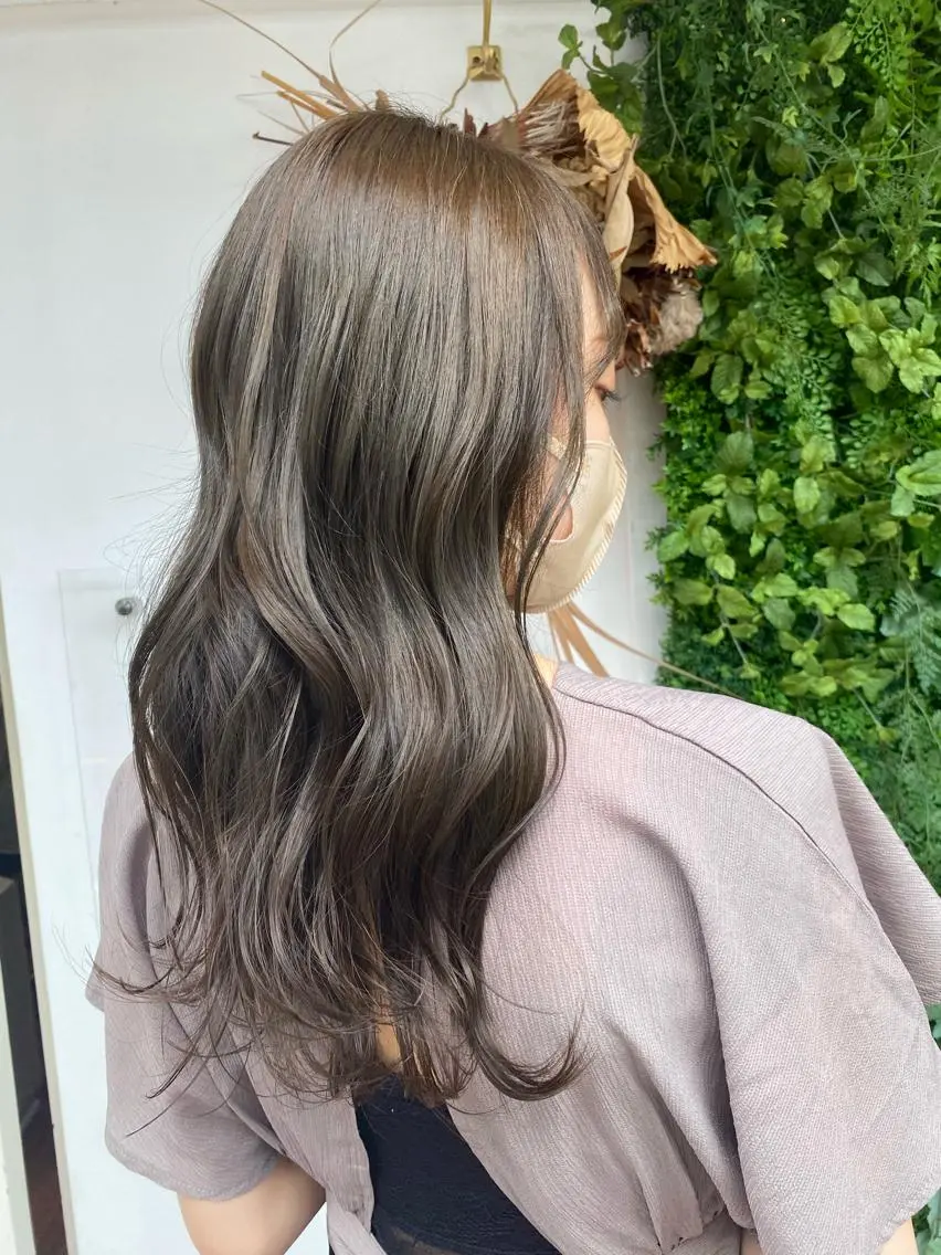 ロング カラー ヘアカラー 透明感カラー/韓国 ヘア🩶yuri🩵のヘアスタイル