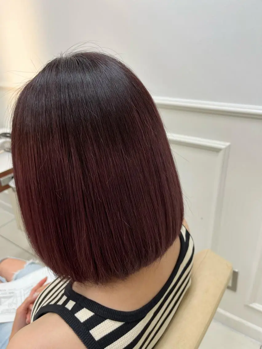 ミディアム ボブ 暖色🎀ゆるふわ☁️ MOERI 🍒のヘアスタイル