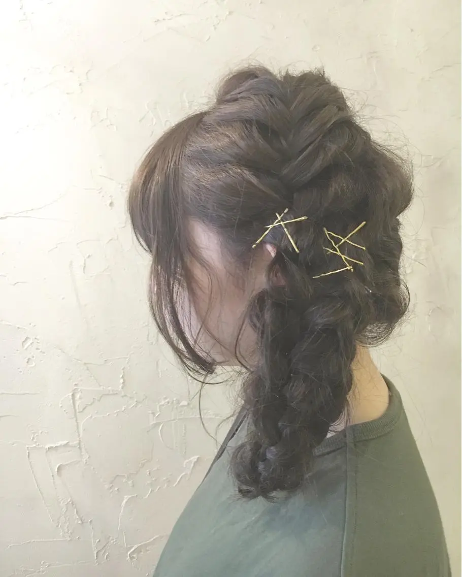 ミディアム セミロング ロング カラー ヘアアレンジ LoRE hair 四条河原町　西尾友里のヘアスタイル