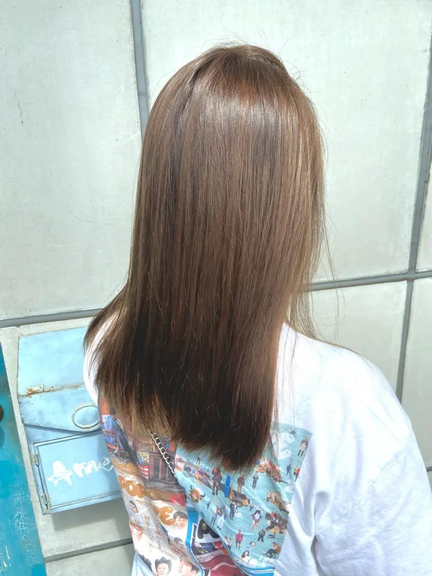 ミディアム 髪質改善 トリートメント 酸熱トリートメント アメリラブヘアー 土屋 洋平のヘアスタイル