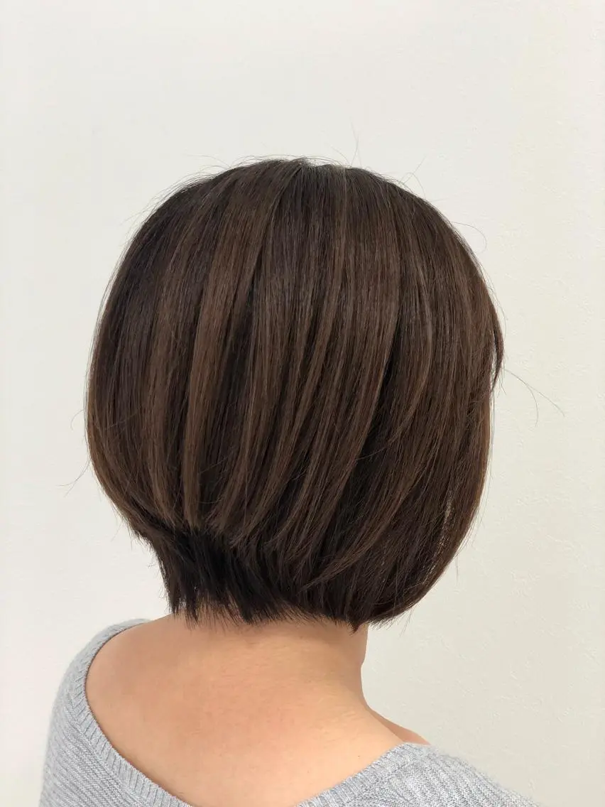 ショート カラー 前下がりボブ ボブ カット ヘアカラー トリートメント 渡邉 ケイジのヘアスタイル