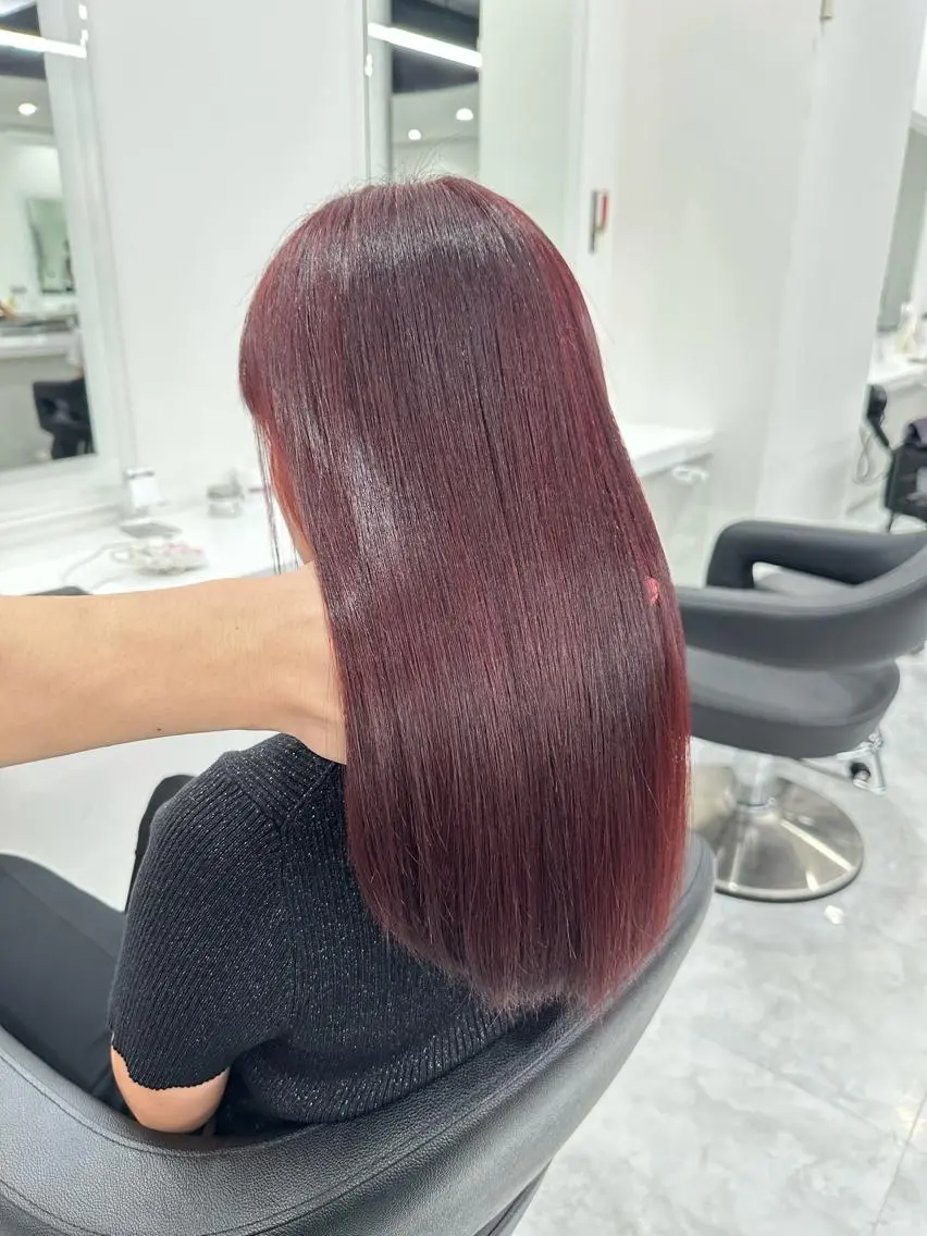 セミロング カラー ヘアアレンジ ブリーチなしトレンド SHUSAKUのヘアスタイル