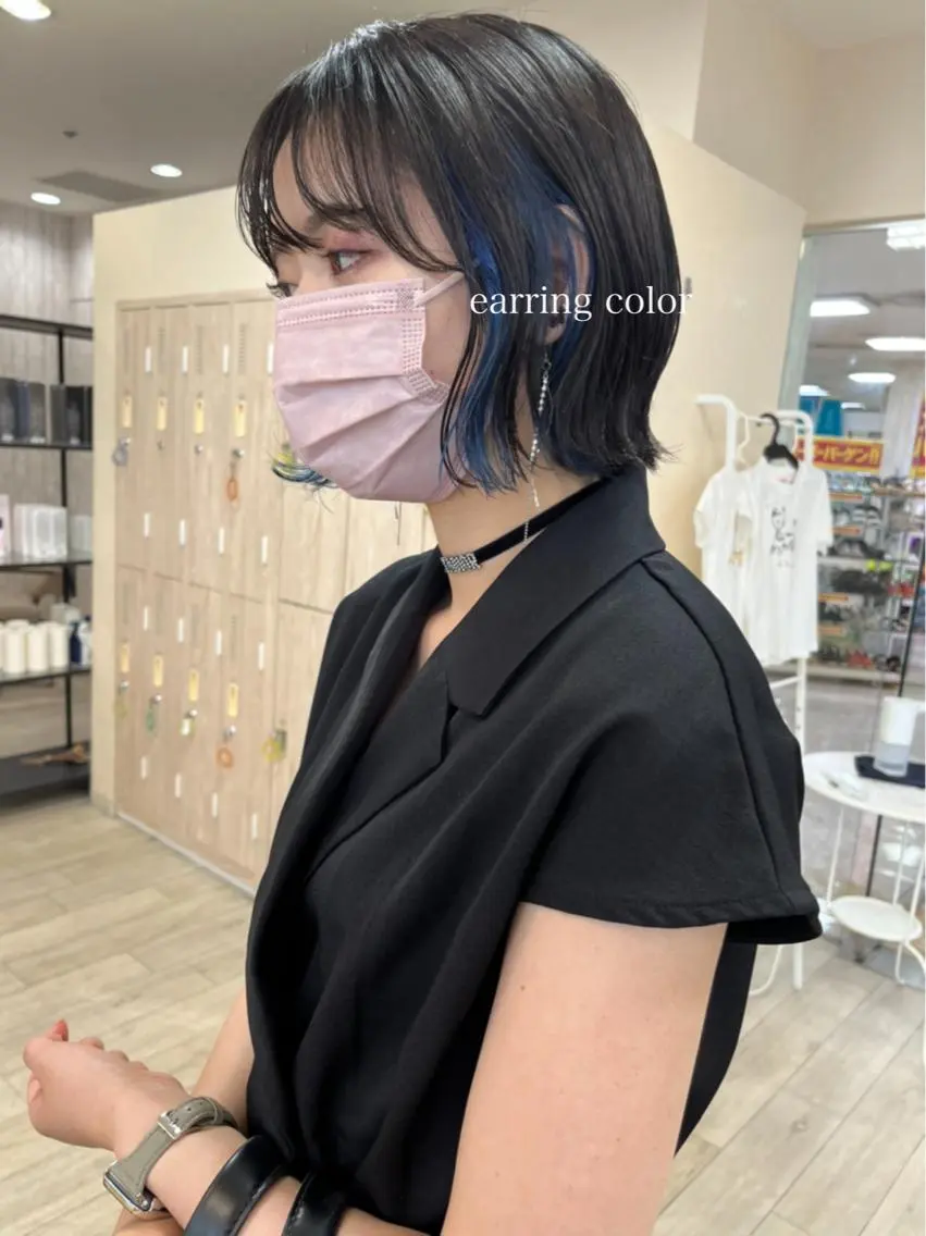 ショート カラー 切りっぱなしボブ ショートボブ ハンサムショート ブリーチ イヤリングカラー カット ヘアカラー トリートメント 初めてのショート お任せください✂️のヘアスタイル