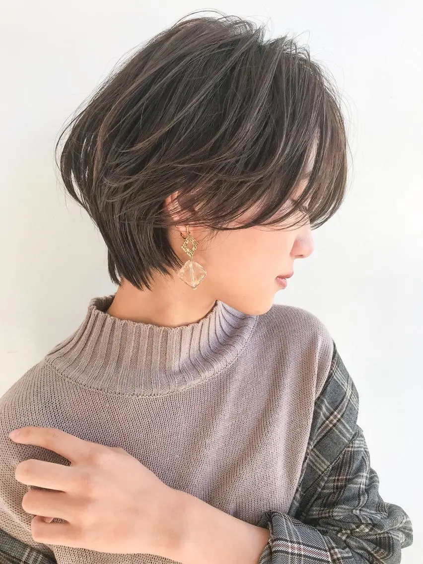 ショート カラー ショート/レイヤー なら石井知希のヘアスタイル