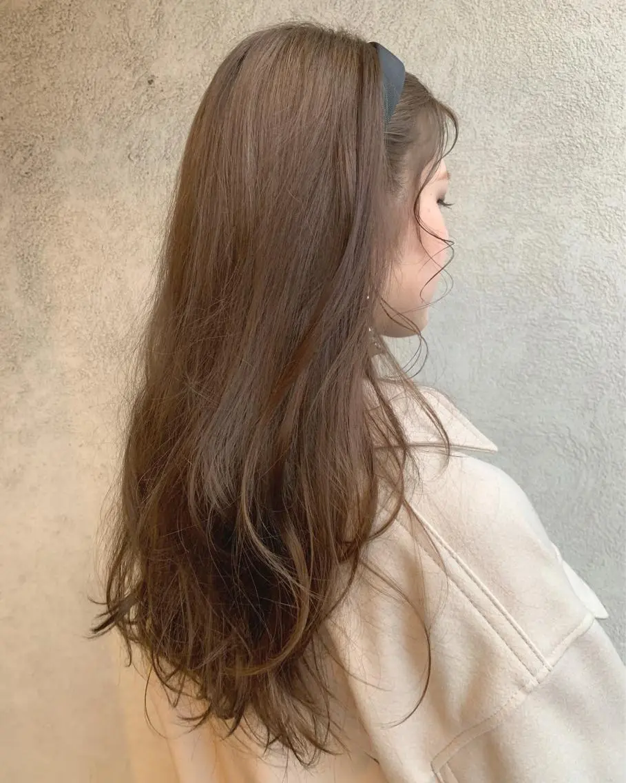 ロング カラー ヘアカラー トリートメント hubhair レイヤー/透明感のヘアスタイル