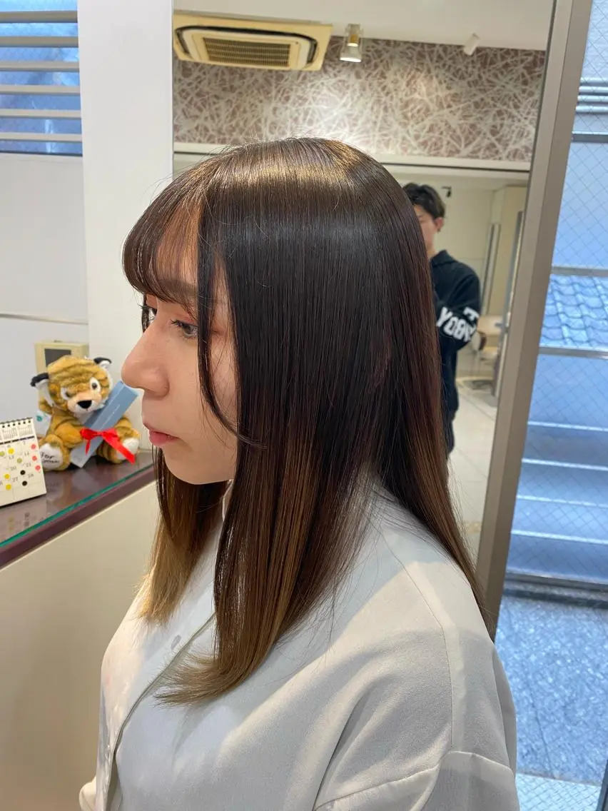 ロング カラー カット Aujuaソムリエ ❤️‍🔥今吉 晃太のヘアスタイル