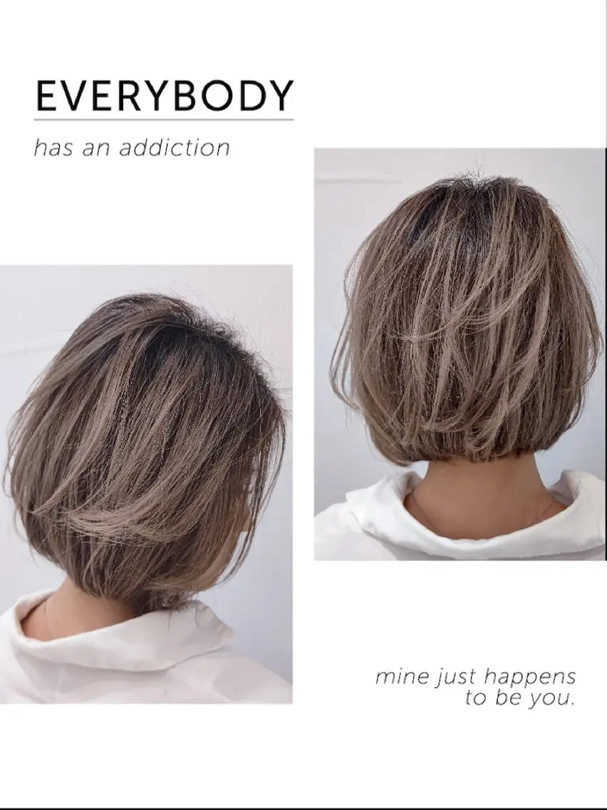 ショート カラー ヘアアレンジ バレイヤージュ ベージュカラー ブリーチ レイヤーカット 🩶ハイライトカラー 🩶ASH西葛西鈴木のヘアスタイル