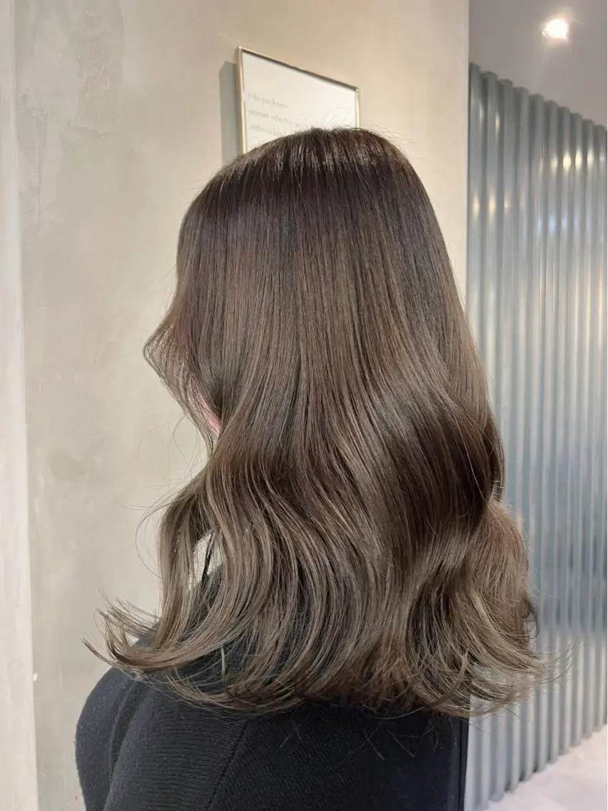 セミロング カット ヘアカラー トリートメント ♡可愛い艶髪特化♡ 艶髪先生のヘアスタイル