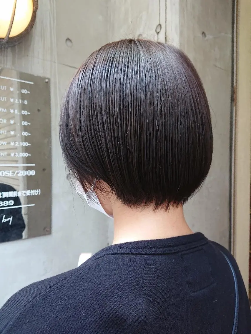 ショート カラー 透明感カラー ショートヘア 「sumi」 AMIのヘアスタイル