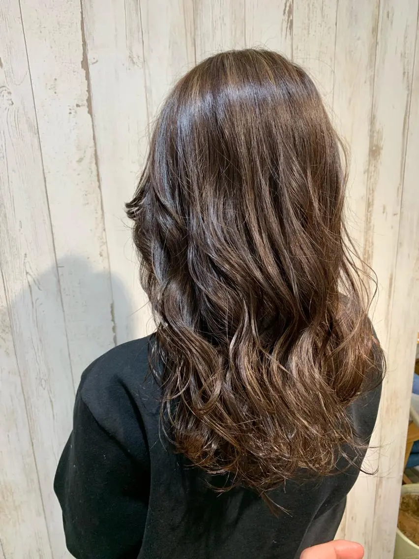 ロング カラー 心斎橋韓国ボブ 好原良真のヘアスタイル