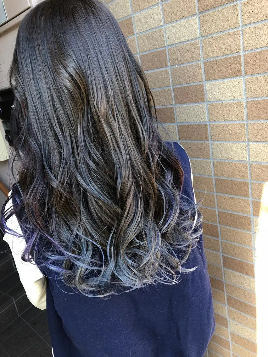 セミロング ヘアカラー アートディレクター ワダヒサノリのヘアスタイル