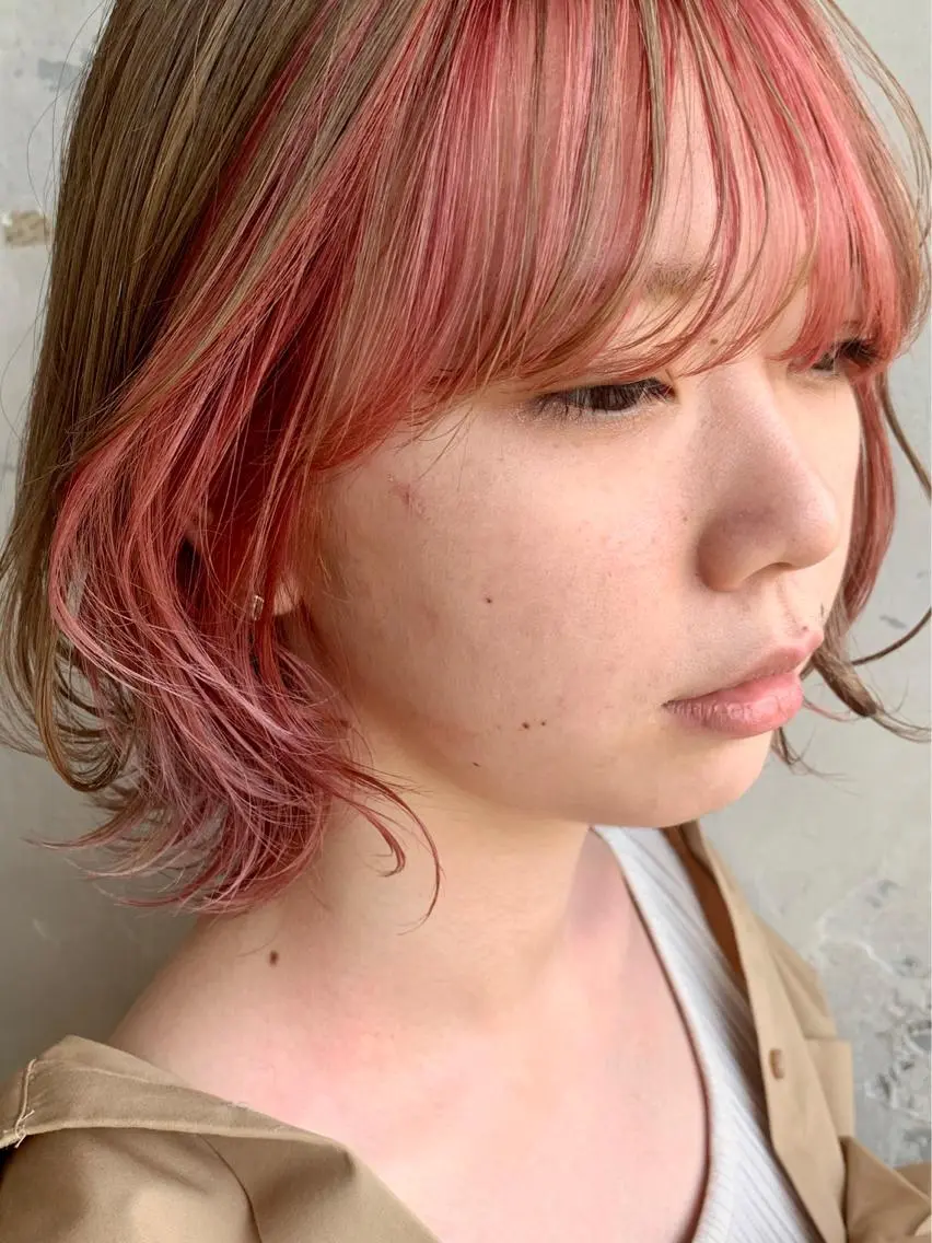 ミディアム カラー パーマ SALOWIN熊本 yuseiのヘアスタイル