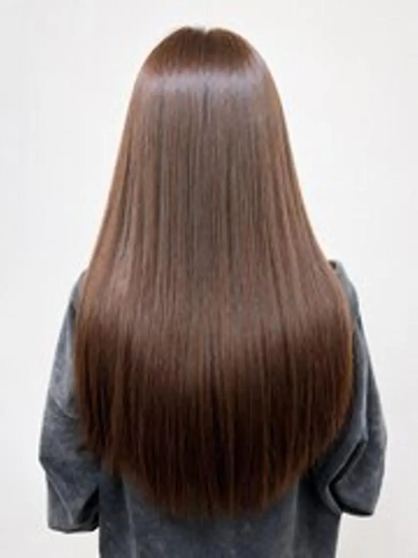 カラー ヘアアレンジ ロング シールエクステ 黒髪 ブリーチ ダブルカラー ハイトーンカラー MISAKIエクステ ブリーチ\5900のヘアスタイル