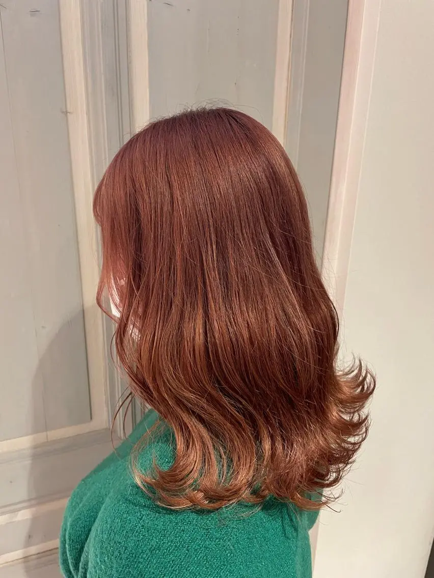 セミロング カラー ヘアカラー トリートメント 藤野 美咲のヘアスタイル
