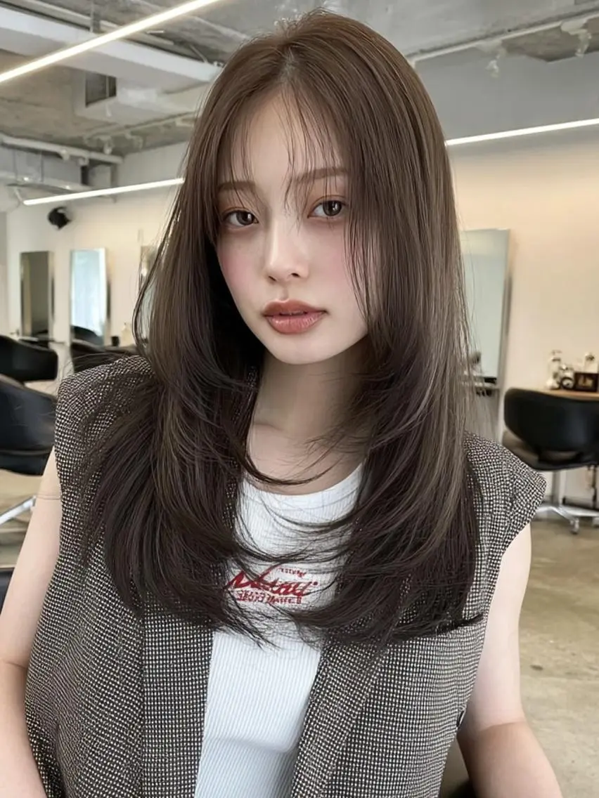 セミロング ボブ 外国人風カラー カット ヘアカラー トリートメント 🎀透明感カラー/ yuka🎀のヘアスタイル
