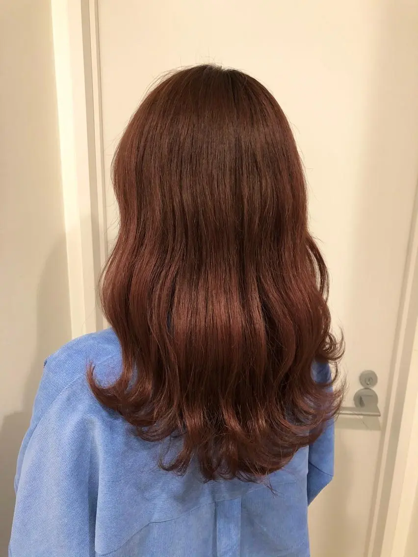セミロング カラー ヘアカラー 🧡艶髪/エクステ 🫧🧡YUKI❄️のヘアスタイル