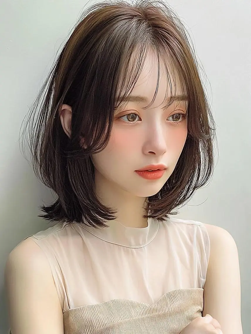 セミロング カット ヘアカラー 白髪ボカシ/ NOVEL富沢店☀️のヘアスタイル