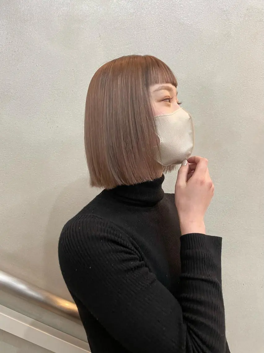 ミディアム カラー ブリーチ 佐藤 永夏のヘアスタイル