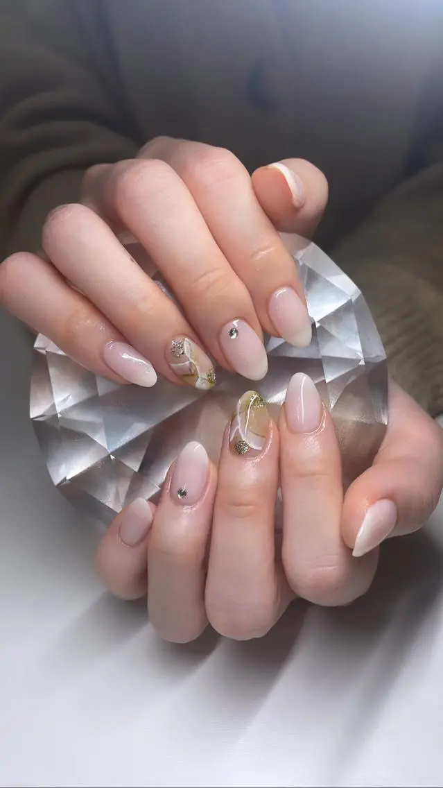 ネイル 大理石ネイル(マーブル) Same🎀 所沢ネイルサロンのネイルデザイン